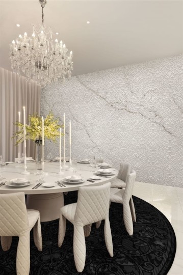 London Art 09MW_3 Marcel Wanders Pompei - mural z motywem monochromatycznym