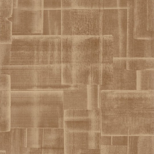 Casadeco 86232505 Ginkgo Patch Camel - tapeta geometryczna