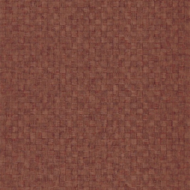 Casadeco 86253530 Ginkgo Damier Terracotta - tapeta geometryczna