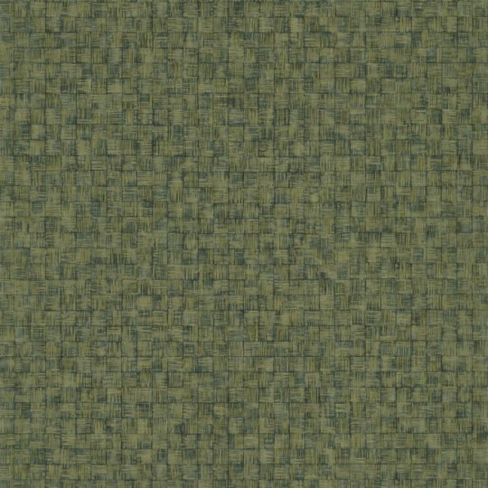Casadeco 86257427 Ginkgo Damier Vert Canopee - tapeta geometryczna