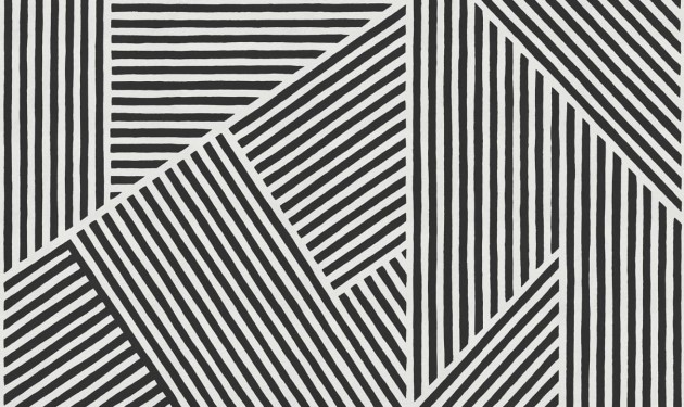 Rebel Walls R19408 More is More Different Directions Black&White - mural w linie