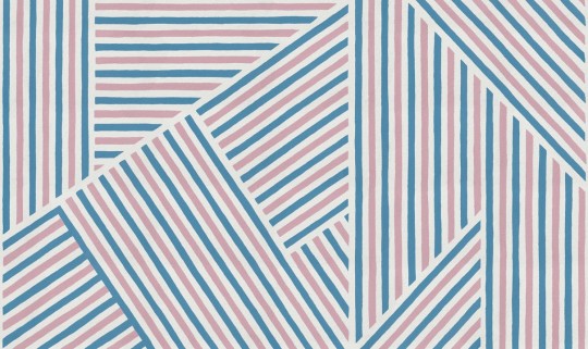 Rebel Walls R19409 More is More Different Directions Pink&Blue - mural w linie