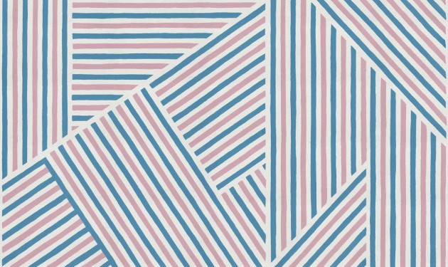 Rebel Walls R19409 More is More Different Directions Pink&Blue - mural w linie