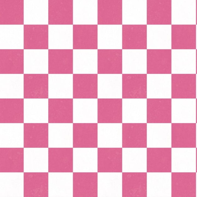 Rebel Walls R19414 More is More Chess Pink - mural w szachownicę