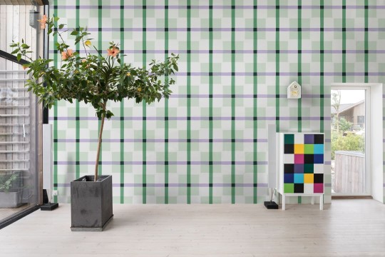 Rebel Walls R19427 More is More Outside The Box Green&Lilac - mural w kratę