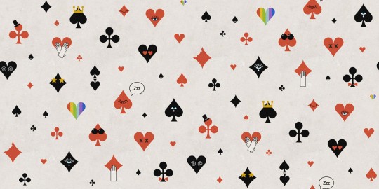 Rebel Walls R19432 More is More Poker Face Red - mural maksymalistyczny