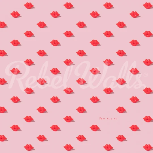 Rebel Walls R19453 More is More Kissing Booth Pink- mural w usta
