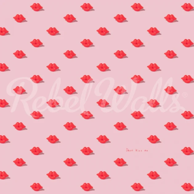Rebel Walls R19453 More is More Kissing Booth Pink- mural w usta