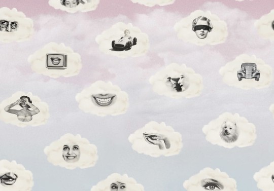Rebel Walls R19468 More is More Retro Clouds Pink - mural maksymalistyczny