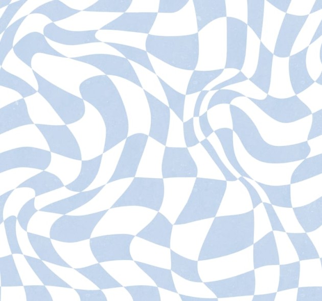 Rebel Walls R19477 More is More Psychedelic Chess Blue- mural abstrakcyjny