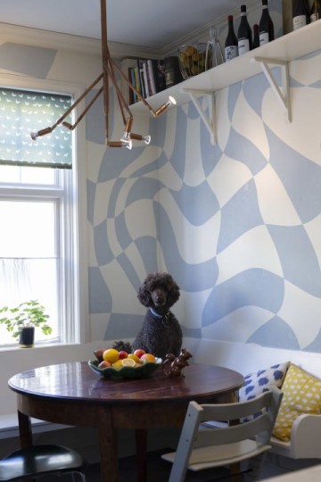 Rebel Walls R19477 More is More Psychedelic Chess Blue- mural abstrakcyjny