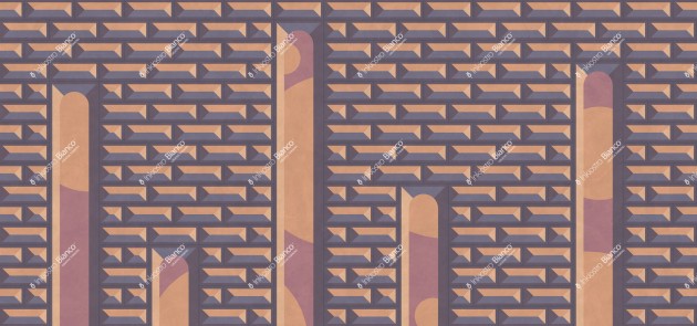 Inkiostro Bianco INKGAOS2303 Flow Bossage - mural z motywem łuków i murów