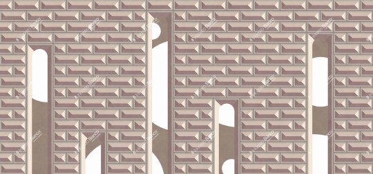 Inkiostro Bianco INKGAOS2304 Flow Bossage - mural z motywem łuków i murów