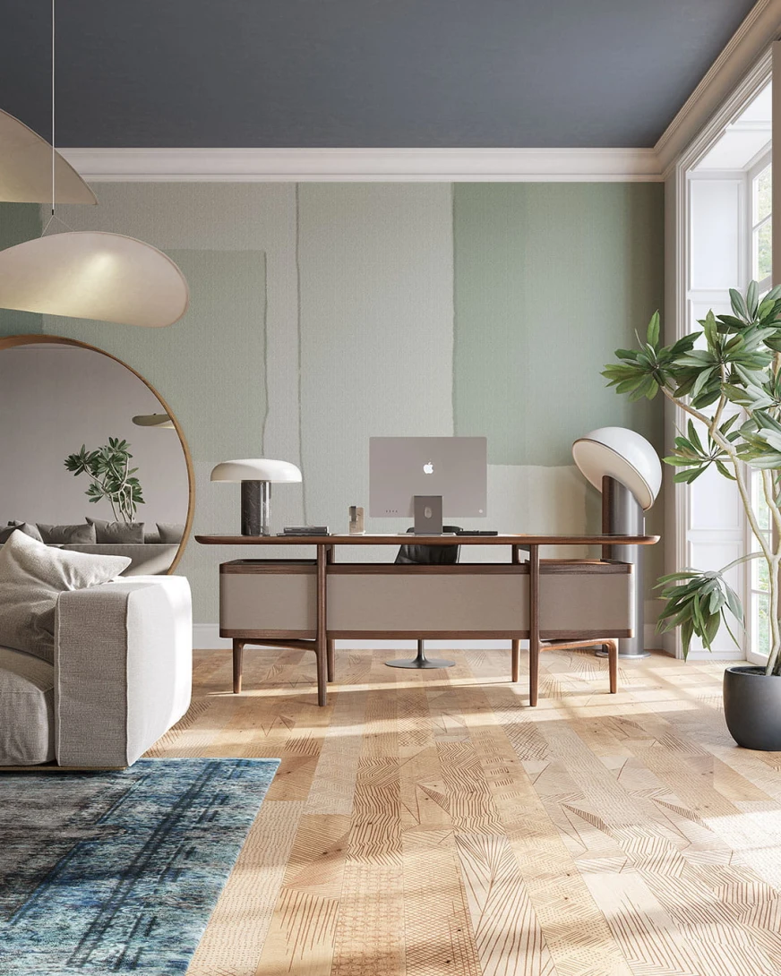 Inkiostro Bianco INKZEIE2302 Flow Assemblage - mural z motywem prostokątów