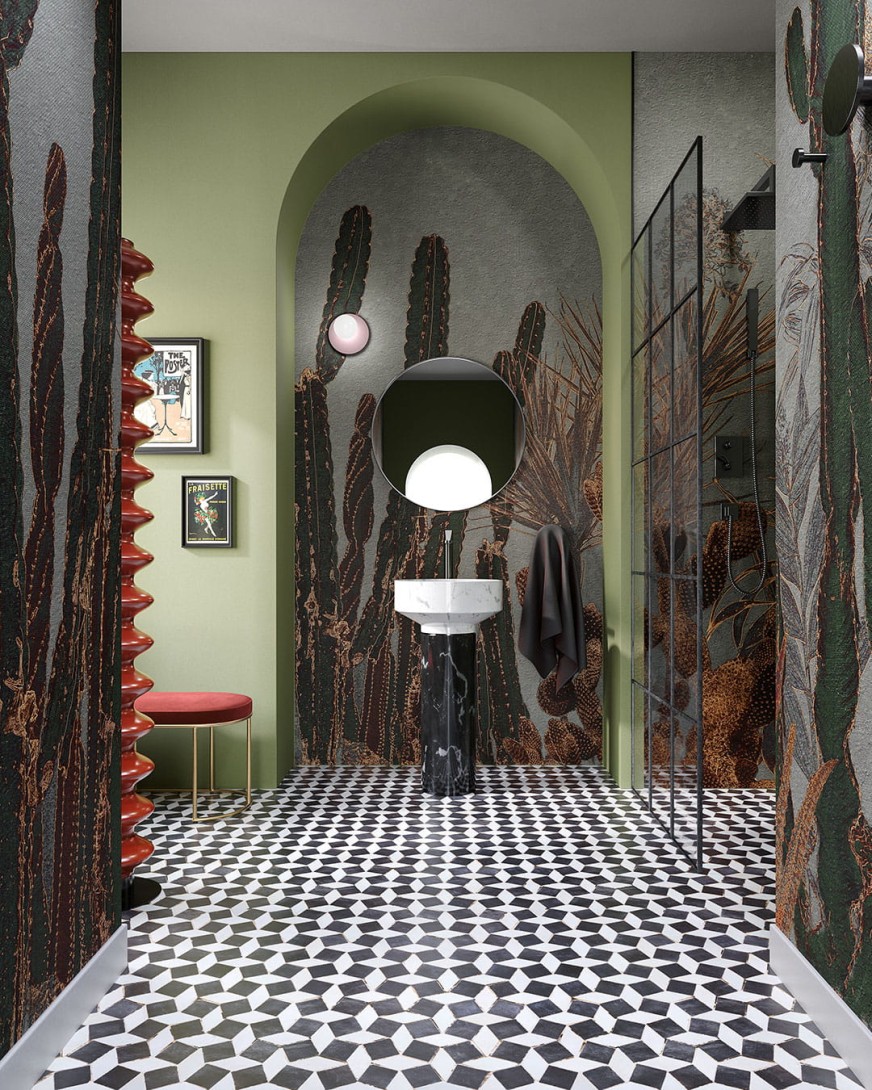 Inkiostro Bianco INKRISG2301 Flow Lanzarote - mural z motywem kaktusów