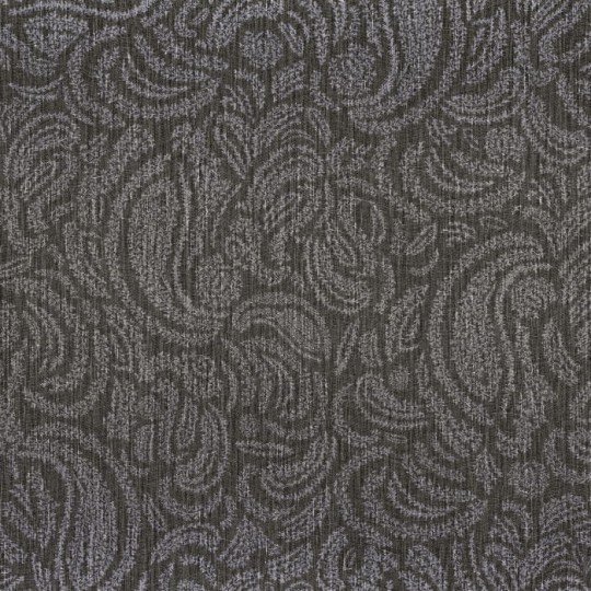 Casamance 74554096 Ceylan Jaipur Noir - tapeta w roślinne ornamenty
