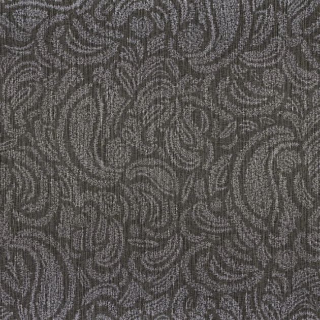 Casamance 74554096 Ceylan Jaipur Noir - tapeta w roślinne ornamenty