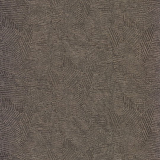 Casamance 74090568 Malanga Soroa Chocolat - tapeta geometryczna imitująca liście