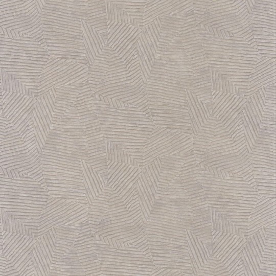 Casamance 74090466 Malanga Soroa Praline - tapeta geometryczna imitująca liście
