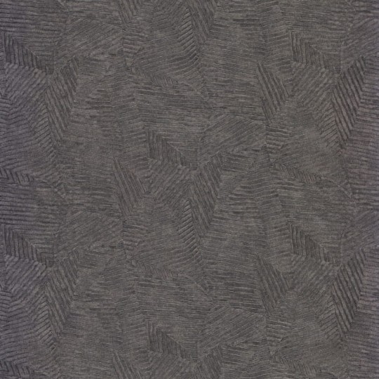 Casamance 74090262 Malanga Soroa Carbone - tapeta geometryczna imitująca liście