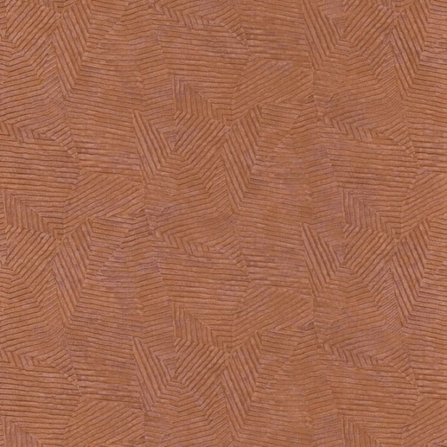 Casamance 74090874 Malanga Soroa Orange Brulee - tapeta geometryczna imitująca liście