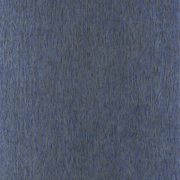 Casamance 74100478 Malanga Poyo Bleu Electrique - tapeta minimalistyczna jodełka