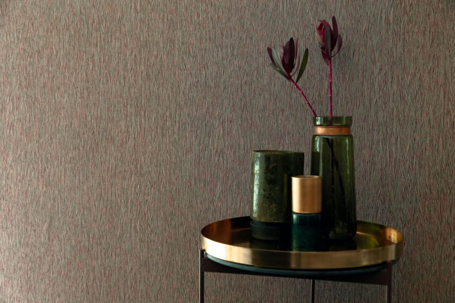 Casamance 74100478 Malanga Poyo Bleu Electrique - tapeta minimalistyczna jodełka