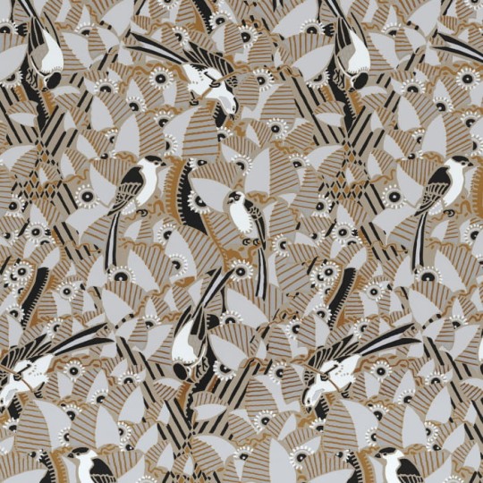 Casamance 74782978 Printemps Viennois Majoliques Sable - tapeta roślinna w geometrycznym wydaniu