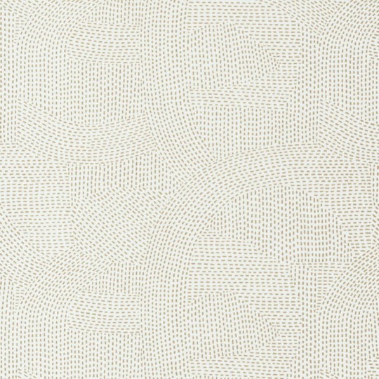Casamance 74790720 Printemps Viennois Franz Ivoire - tapeta o geometrycznym wzorze z kropek