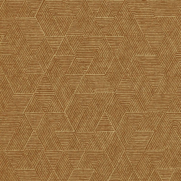 Casamance 74812156 Printemps Viennois Josef Tabac - tapeta geometryczna