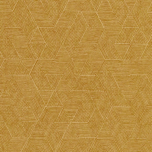 Casamance 74812054 Printemps Viennois Josef Moutarde - tapeta geometryczna