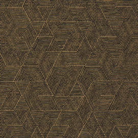Casamance 74812462 Printemps Viennois Josef Carbone - tapeta geometryczna