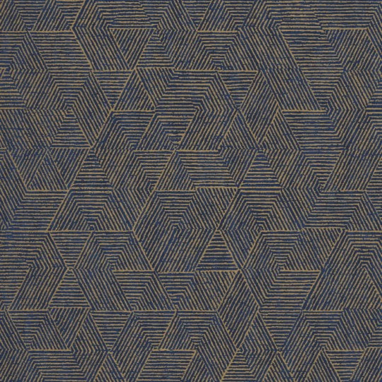 Casamance 74812360 Printemps Viennois Josef Marine - tapeta geometryczna