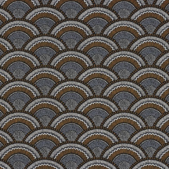 Casamance 74821748 Printemps Viennois Otto Carbone - tapeta wachlarze