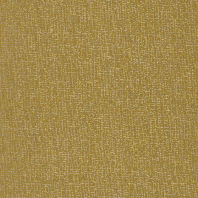 Casamance 74210558 Pampille Vernon Ocre - tapeta o wzorze siatki z metalicznymi elementami