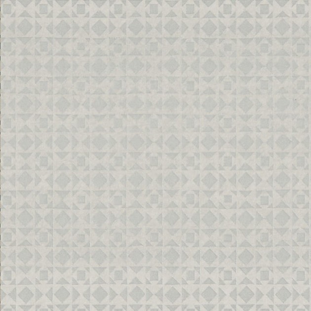 Casamance 74220170 Pampille Eugene Aluminium - tapeta geometryczna w azteckim stylu