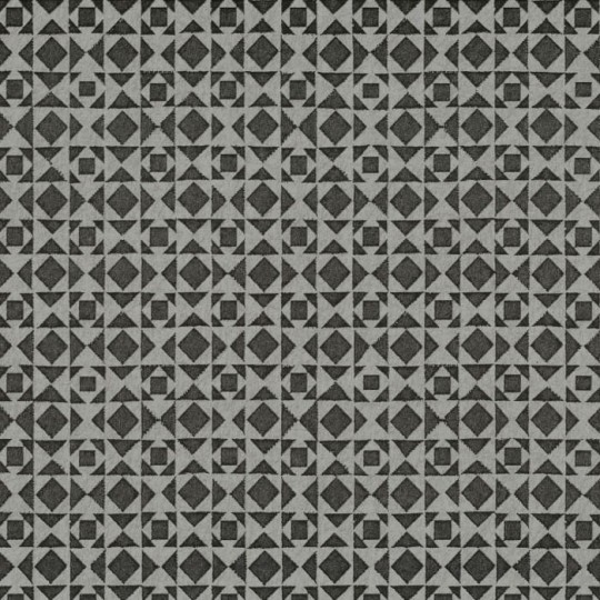 Casamance 74220578 Pampille Eugene Acier - tapeta geometryczna w azteckim stylu