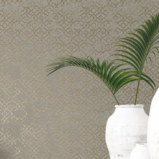 Galerie DWP0246-06 Emporium - tapeta z czteroliściowym nadrukiem w stylu vintage