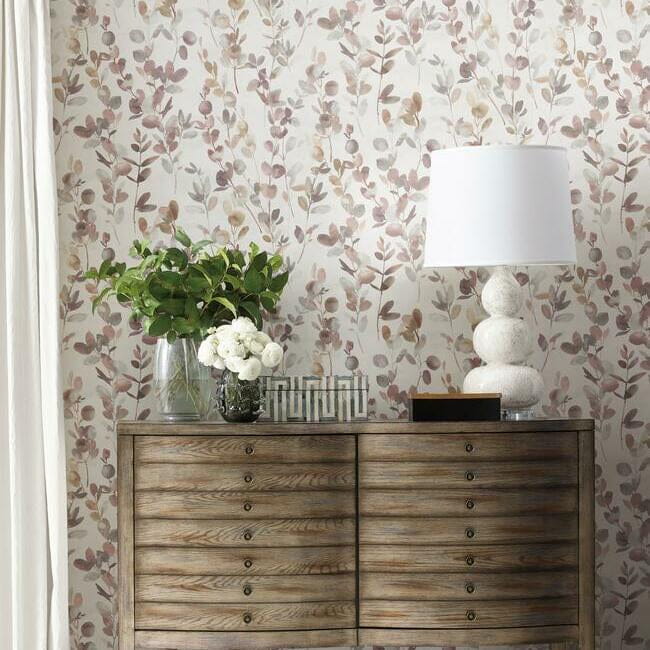 York OS4312 Candice Olson Modern Nature 2 Joyful Eucalyptus - tapeta z motywem liści