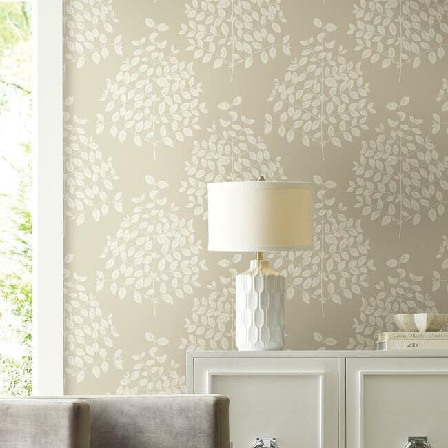 York OS4253 Candice Olson Modern Nature 2 Tender - tapeta z motywem drzewa z liści