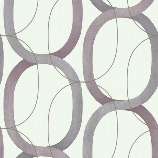 York OS4216 Candice Olson Modern Nature 2 Interlock - geometryczna tapeta z motywem okręgów