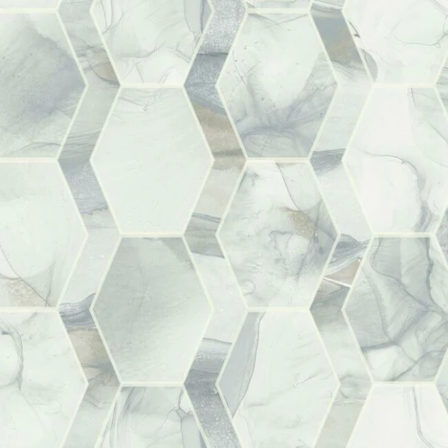 York OS4281 Candice Olson Modern Nature 2 Earthbound - geometryczna tapeta z motywem plastra miodu