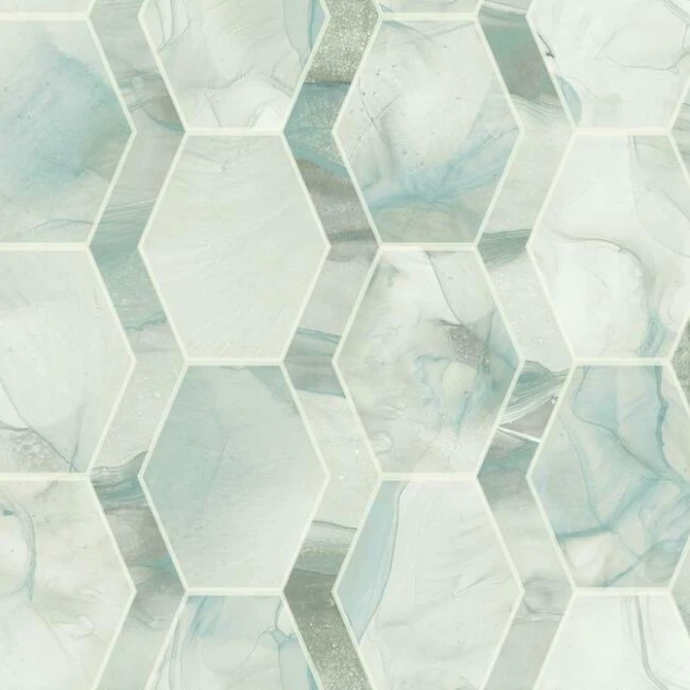 York OS4282 Candice Olson Modern Nature 2 Earthbound - geometryczna tapeta z motywem plastra miodu