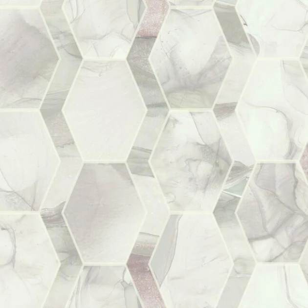 York OS4284 Candice Olson Modern Nature 2 Earthbound - geometryczna tapeta z motywem plastra miodu