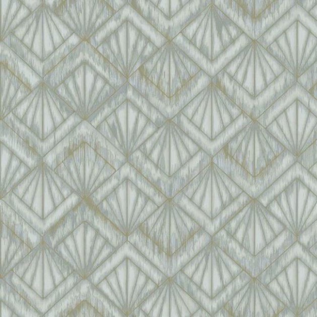 York OS4274 Candice Olson Modern Nature 2 Modern Shell - geometryczna tapeta z motywem wachlarzy art-deco
