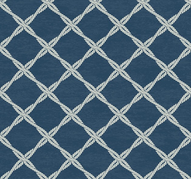 Wallquest YC60312 Yacht Club Ropes - tapeta z motywem lin i siatki
