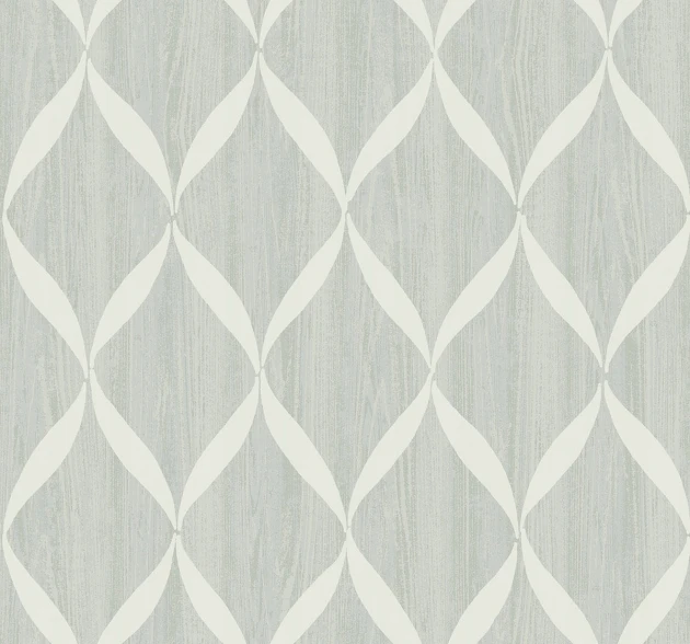 Wallquest YC60407 Yacht Club Painted Ogee - geometryczna tapeta z motywem ogee