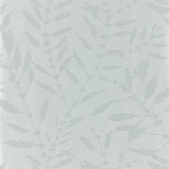 Harlequin 111658 Colour 4 Chaconia Shimmer Stone - tapeta z motywem gałązek i kwiatów na jednolitym tle