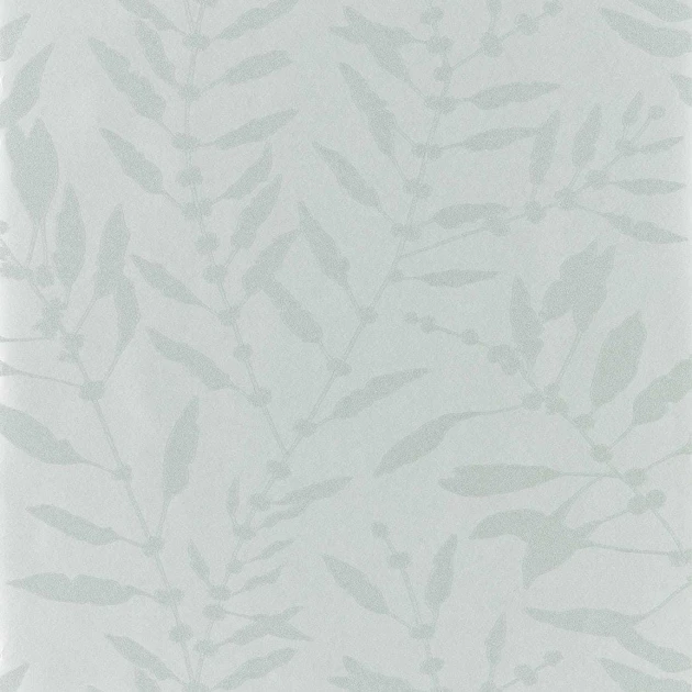 Harlequin 111658 Colour 4 Chaconia Shimmer Stone - tapeta z motywem gałązek i kwiatów na jednolitym tle