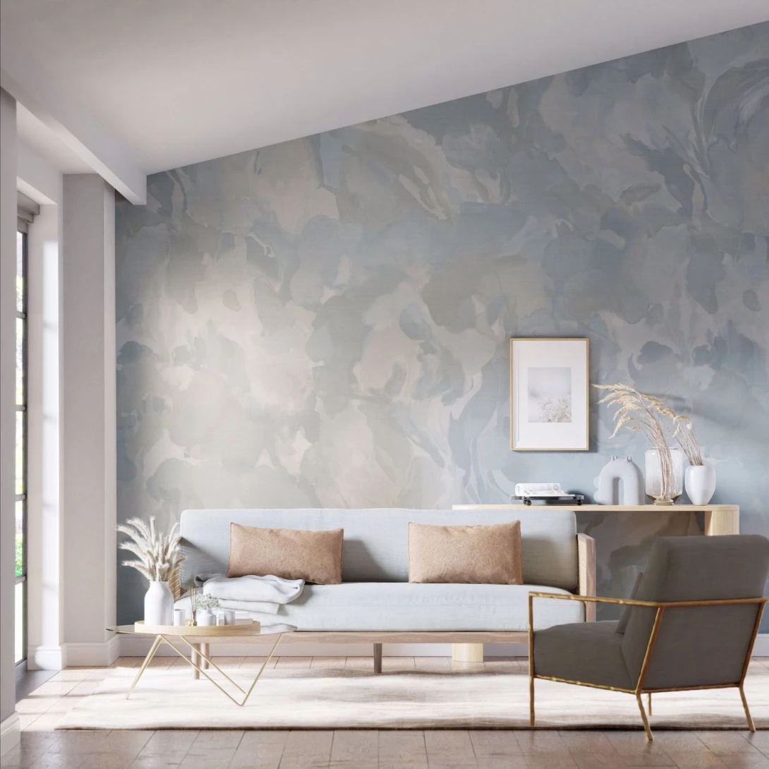 Harlequin 113000 Colour 4 Foresta Ethereal/Parchment - mural z motywem pędów liści